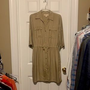 Michael Kors khaki safari dress size 6